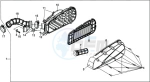 CITYCOM 300 EFI drawing AIRFILTER