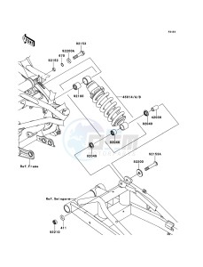 ER-6n ABS ER650DBF XX (EU ME A(FRICA) drawing Suspension/Shock Absorber