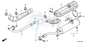 CB650FG CB650F 6ED - (6ED) drawing EXHAUST MUFFLER