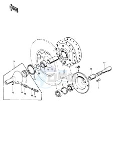 Z1 A [Z1-Z1A] 900 drawing FRONT HUB