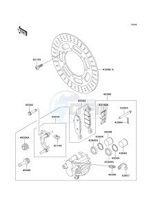 VN 800B [VULCAN 800 CLASSIC] (B6-B9) [VULCAN 800 CLASSIC] drawing FRONT BRAKE