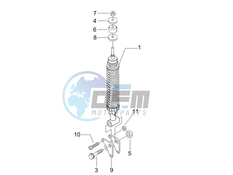 Rear suspension - Shock absorbers