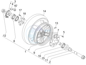 Nexus 250 e3 drawing Front wheel