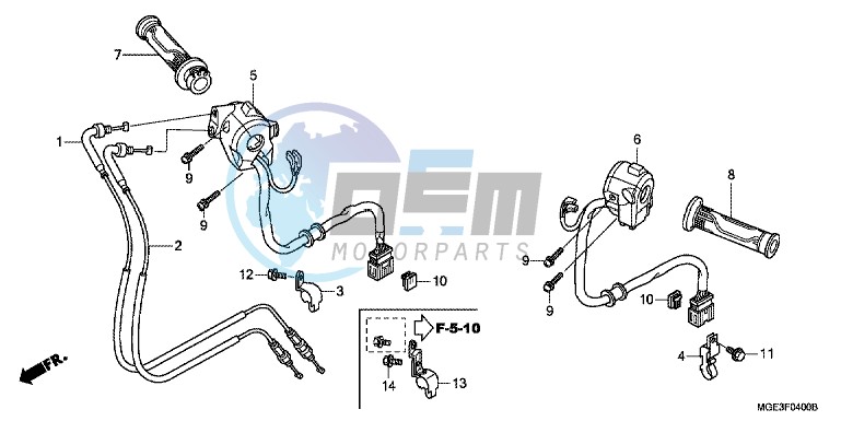 SWITCH/ CABLE (VFR1200F)