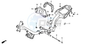 PK50SM drawing FRAME BODY