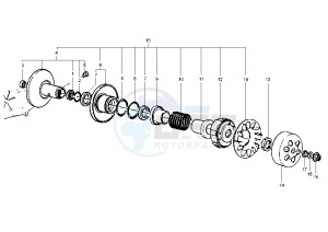 X9 EVOLUTION 200 drawing Driven pulley