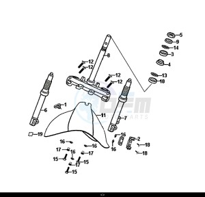 ALLO 50 (25 KM/H) (AJ05WA-NL) (L8-M0) drawing STEERING STEM FRONT CUSHION