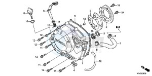 CBR125RTC drawing RIGHT CRANKCASE COVER