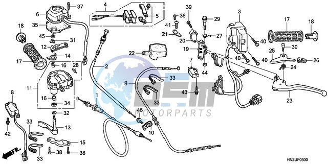 HANDLE LEVER/SWITCH/CABLE