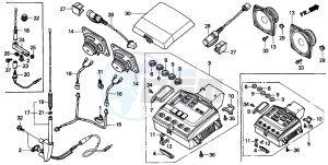 GL1500SE GOLDWING SE drawing RADIO CASSETTE