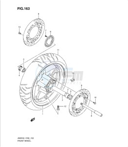 AN650 drawing FRONT WHEEL (AN650AL1 E19)