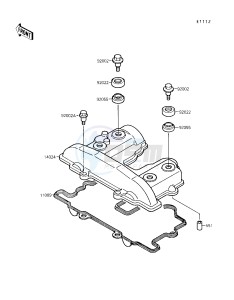 KL 250 D [KLR250] (D7-D9) [KLR250] drawing CYLINDER HEAD COVER