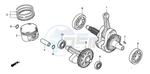 TRX400EX SPORTRAX 400EX drawing CRANKSHAFT/PISTON