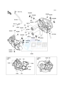 KVF 750 B (BRUTE FORCE 750 4X4I) (B6F-B7FA) B7FA drawing CRANKCASE