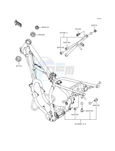 KDX 200 E [KDX200] (E1-E3) [KDX200] drawing FRAME