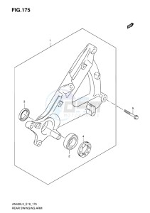 AN400 ABS BURGMAN EU-UK drawing REAR SWINGING ARM