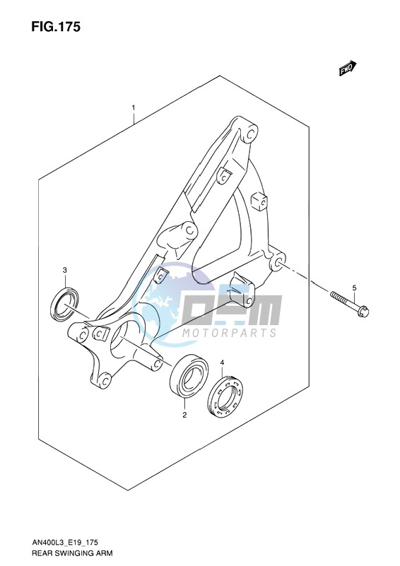 REAR SWINGING ARM