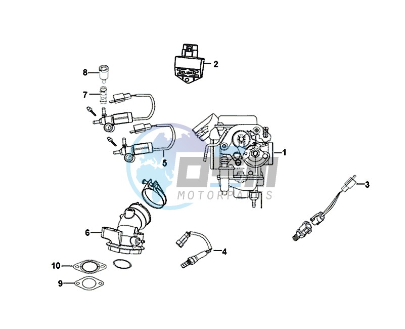 ECU SET / ALLO 50 (25 KM/H) (AJ05WA-NL) (L8-M0)