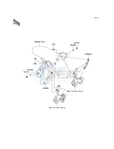 KLE 650 A [VERSYS EUROPEAN] (A7F-A8F) A7F drawing FRONT FENDER-- S- -