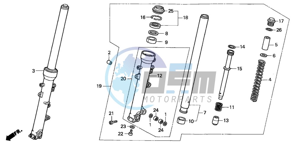 FRONT FORK (XL1000V)