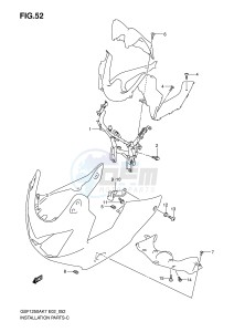 GSF1250 (E2) Bandit drawing COWLING INSTALLATION PARTS (GSF1250S SA)