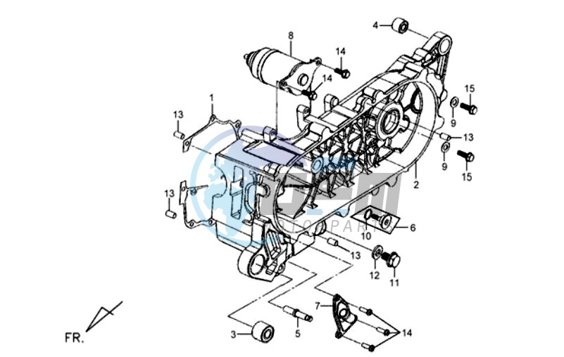 CRANKCASE COVER LEFT