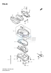 VZR1800 (E3) INTRUDER drawing SPEEDOMETER (VZR1800ZL1 E28)