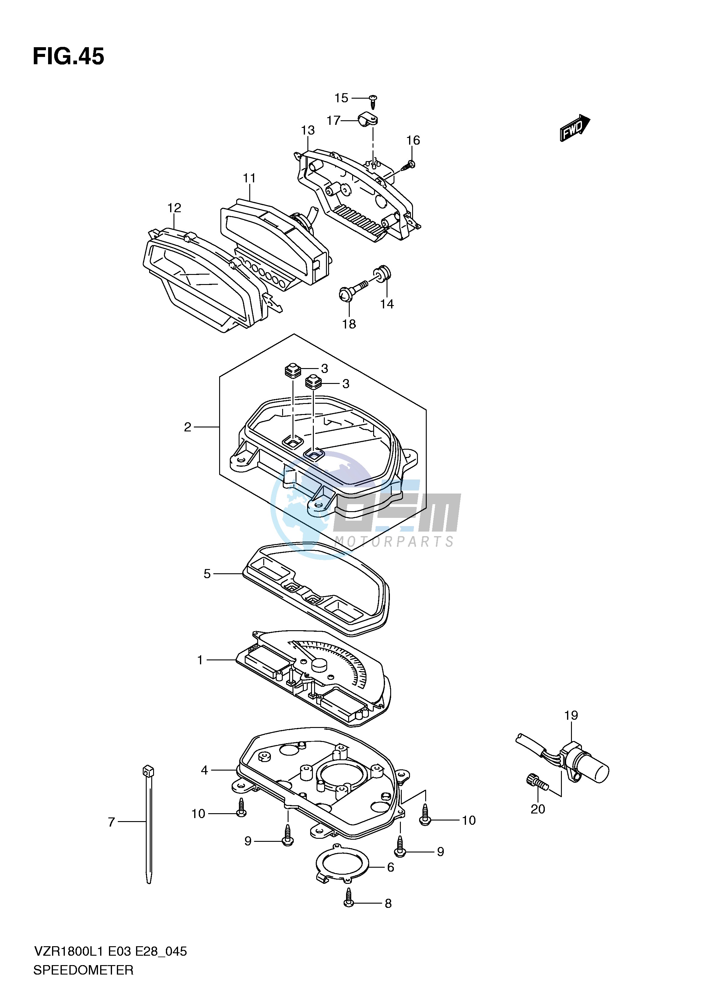 SPEEDOMETER (VZR1800ZL1 E28)