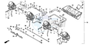 CBR600SE drawing CARBURETOR ASSY.