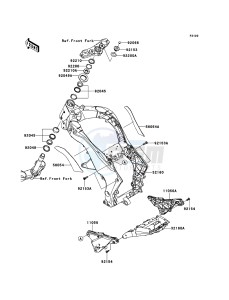 Z1000 ABS ZR1000EDF FR XX (EU ME A(FRICA) drawing Frame