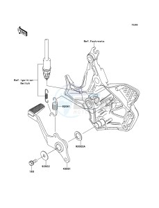 VERSYS KLE650B9F GB XX (EU ME A(FRICA) drawing Brake Pedal