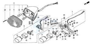 VT600CD drawing TAILLIGHT (1)