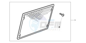 GL1500CD drawing CHROME RADIATOR SCRE