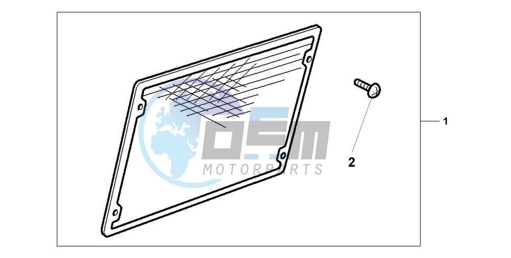 CHROME RADIATOR SCRE