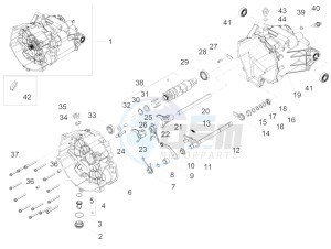 V7 III Stone 750 e4 (EMEA) drawing Gear box / Selector / Shift cam