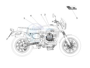 V7 II Stornello ABS 750 (APAC) drawing Decal and plate set