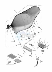 MT-09-SP MTN890D (BAMP) drawing SEAT