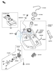 RM65 (E24) drawing FUEL TANK