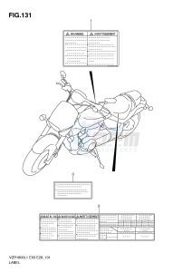 VZR1800 (E3) INTRUDER drawing LABEL (VZR1800ZL1 E28)