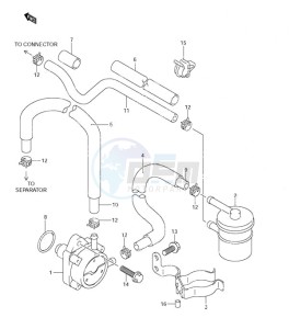 DF 115 drawing Fuel Pump (S/N 681517 & Older)