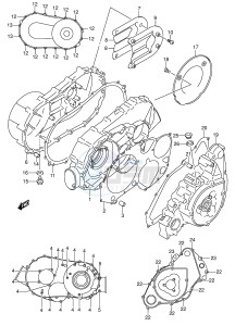 LT-A500F (P28-P33) drawing CRANKCASE COVER