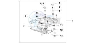 XL1000VA9 France - (F / ABS CMF) drawing TOP BOX BRACKET