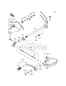 NINJA_300_ABS EX300BFF XX (EU ME A(FRICA) drawing Gear Change Mechanism