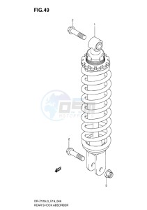 DR-Z125L EU drawing REAR SHOCK ABSORBER