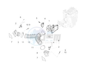 V7 III Anniversario 750 e4 (NAFTA) drawing Throttle body