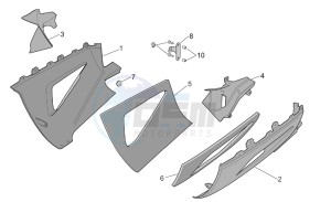 RST 1000 Futura drawing Central body - Lower fairings