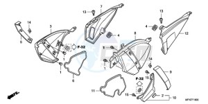 CB1000RA9 UK - (E / ABS MPH) drawing SIDE COVER