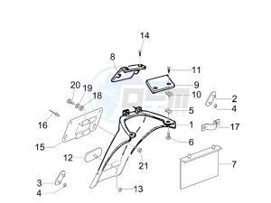 storm 50 drawing Rear cover - Splash guard