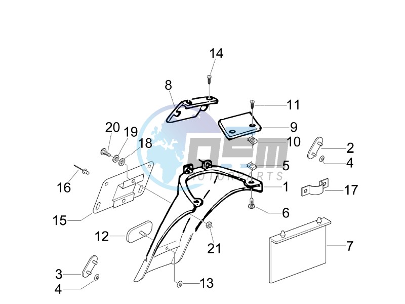 Rear cover - Splash guard