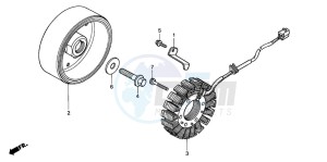 CBR600F4 drawing GENERATOR